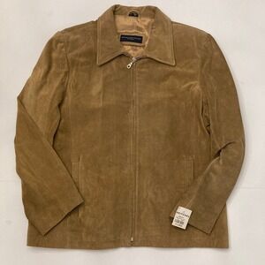 VTG NEW‎ Britches Great Outdoors Suede Jacket 90s Women's XL Tan Leather Lined